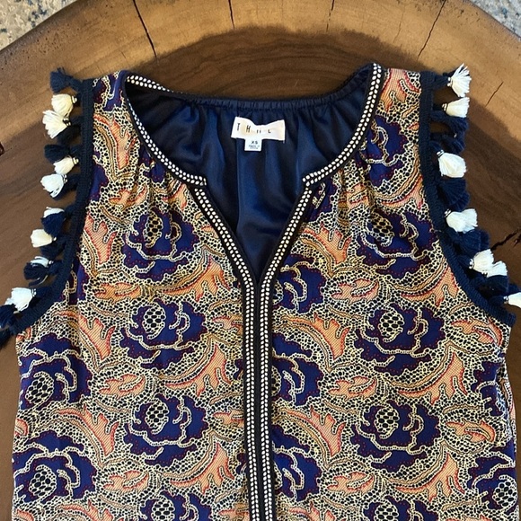 THML Floral Mini Tunic Sleeveless Dress/ Size XS - Picture 2 of 5